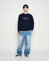 25FW フルバンディングウォッシングデニムパンツ ブルー