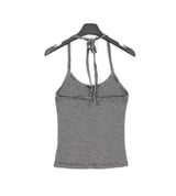Para stripe halter sleeveless
