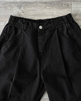 MP ウォッシュカーブドパンツ BK