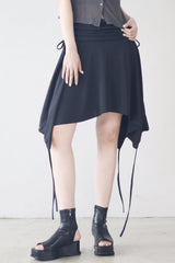 ラースストラップレイヤードスカート