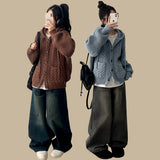 Haru Big Pocket Hooded Knit Cardigan