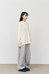 エンチョヘアリークロップニット