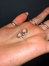 [925silver] Tiny crystal earring