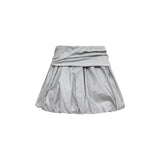 Puffy Drawstring Balloon Skirt