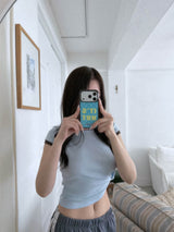 IT'S HOT Glass Bumper Case (Blue)