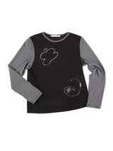 NEEDLEWORK LONG SLEEVE T (BLACK)