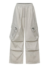 BIENNO PARACHUTE WIDE CARGO PANTS (2COLOR)