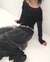 Saven Layered Tulle Skirt Pants