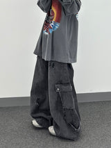 curve detail hammer balloon pants