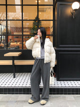 [MADE] ENTOL VELOUR WIDE PANTS