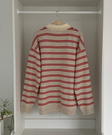 Bintz Stripe Collar Knitw