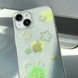 Clover Turtle Phone Case_glitter