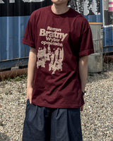 ウィーバー プリント オーバーサイズ ハーフスリーブ Tシャツ