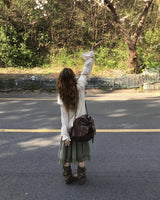 deer vintage layered skirt 