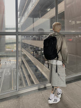 Strap sweat bermuda pants 2C