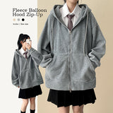 Ronff Embroidery Fleece To Way Hooded Zip-Up