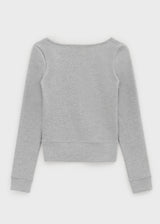 [B-BASIC] Light Sweat Wrap Long Sleeve Tee