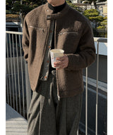 [F/W] ウルフファーバイカージャケット(3color)