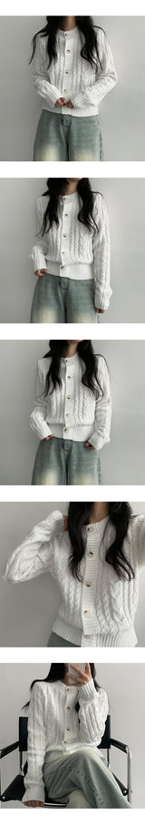 [Planning!] Remy Twisted Round Knit Cardigan (8 colors)