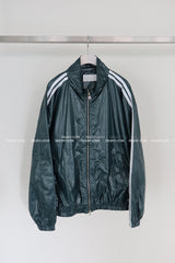 [UNISEX] Track Glossy Windbreaker Jersey Jacket