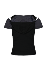 TWIST HALF SLEEVE HOODIE (NAVY)