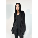 RUFFLE BUTTON DRESS
