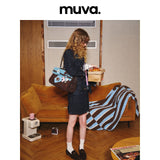 muva. ガーデン カラーブロック ショルダーバッグ