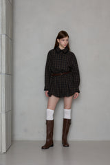 URBAN チェックバルーンドレス