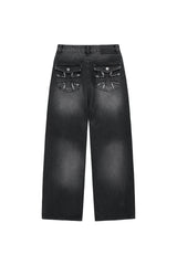 eg pk デニムパンツ (black)