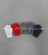 wool knit finger gloves