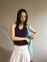 Rose Emblem Halterneck Sleeveless (8color)