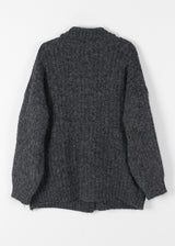 HIGH NECK HALF CARDIGAN