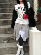 クリームスターハートロングスリーブ