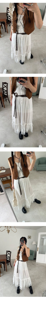 ドットシャーリングショルダーバッグ (BEIGE, BLACK 2COLORS!)