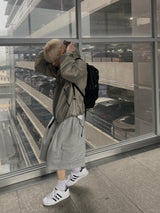 Strap sweat bermuda pants 2C