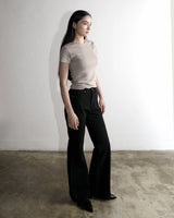 Metal Triclipse Regular Fit Bootcut Cotton Pants Black