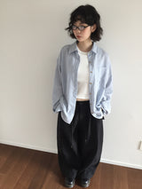 Summer pinstripe shirt (2color)