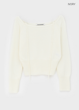 [MADE] Cochena Off-Shoulder Knit