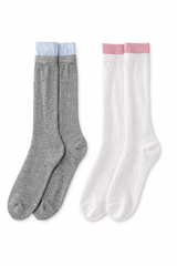 [2PCS 1SET] SNUGGLE LAYERED SOCKS