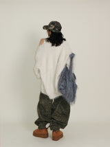 Featheryan Rouge Long Angora Cardigan