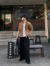 Equal-washed carpenter pants