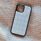 [MADE] mushroom pattern epoxy bumper case_Skyblue White