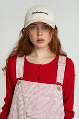 Lettering ball cap_natural