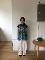 Lauv patchwork blouse (2color)
