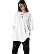 NO.122 BAR CODE T-SHIRT WHITE