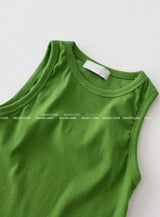 6 colors Vivid Fine Pelvic Basic Sleeveless