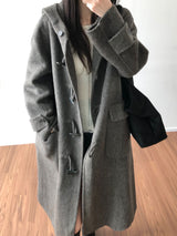 ダッフルハンドメイドロングコート (2 colors)