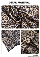 Leopard sweet frill skirt