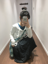 YWD PLAID PLEATS SKIRT (3color)