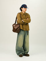 LA Oil Brushed Denim Pants